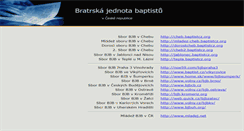 Desktop Screenshot of baptistcz.org